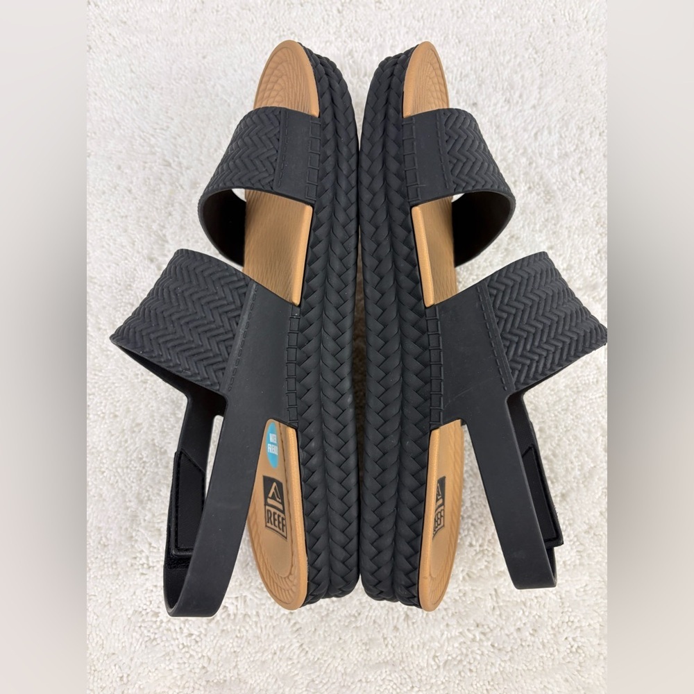 Reef Women’s Water Vista Sandals in Black and Tan-Water Friendly Construction - Picture 5 of 8